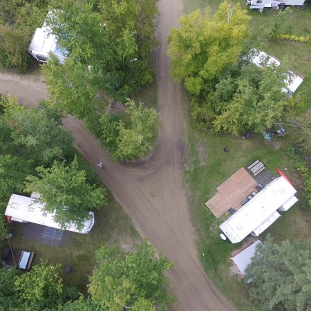 Lake Metigoshe Campground, Manitoba, Canada - Aerial Shot of Lots