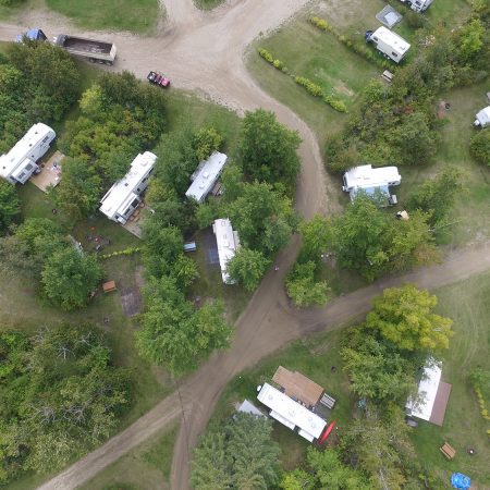 Lake Metigoshe Campground, Manitoba, Canada - Aerial Shot of Lots